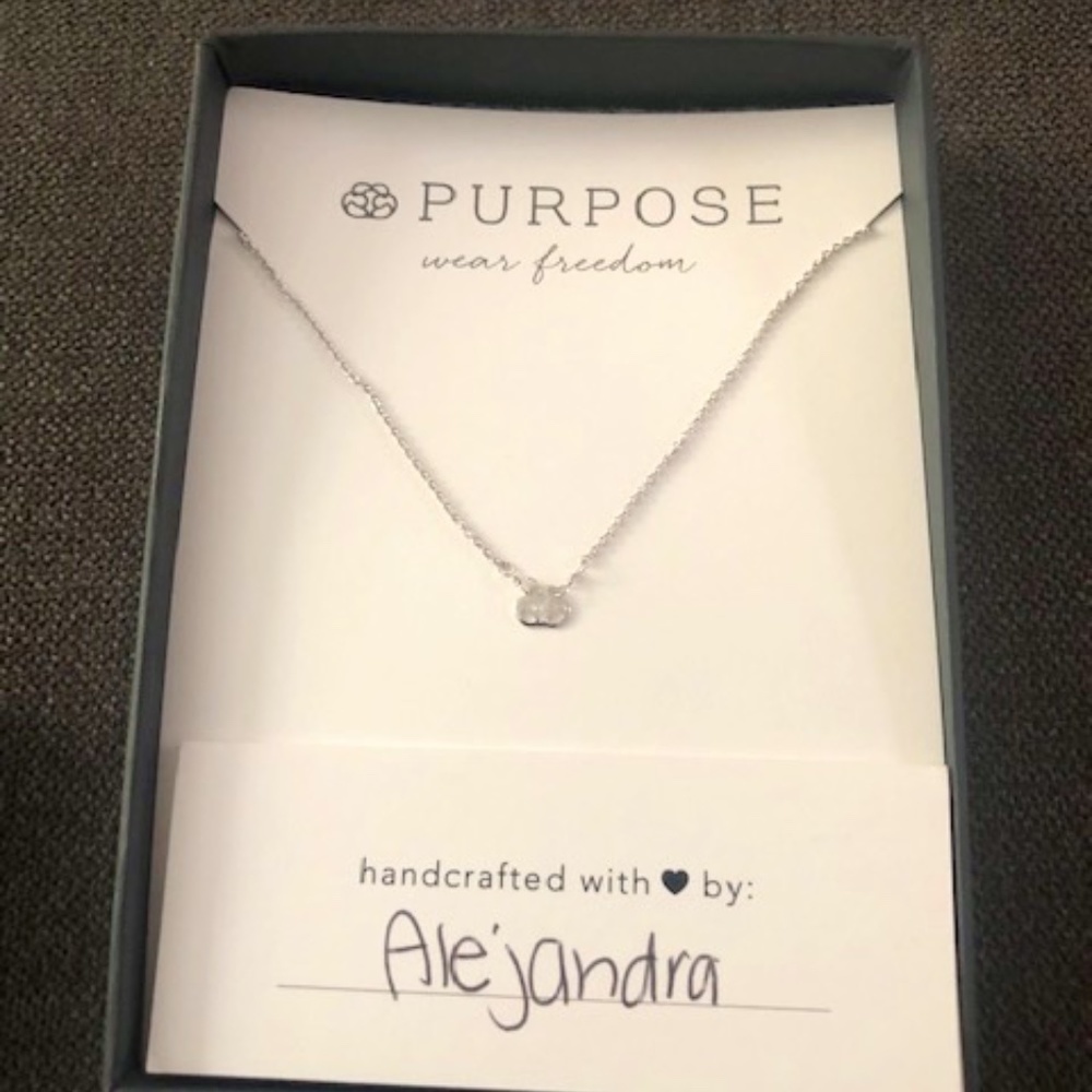 NWT Purpose Jewelry - Rhodium Necklace